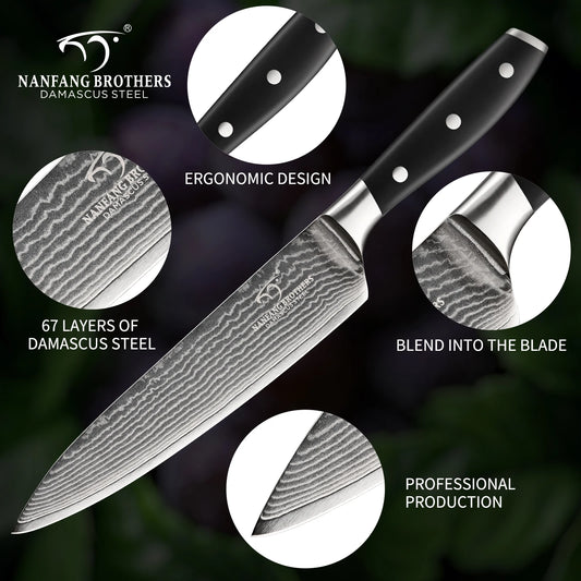 Satori Sushi Knife Damascus Steel Blade