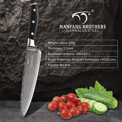 Satori Sushi Knife Damascus Steel Blade